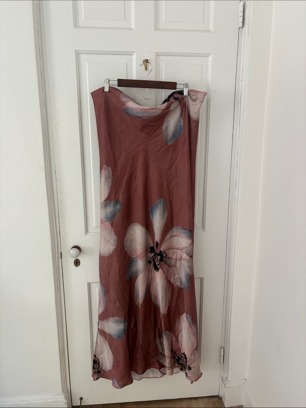 Mango Mauve Floral Slip Maxi Dress - Picture 1 of 3